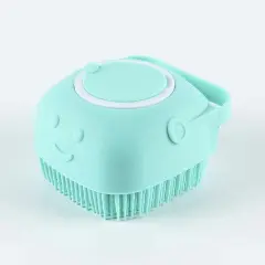 Kitcheniva Baby Silicone Bath Scrubber Gel Dispenser Comb Blue