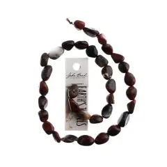 Earth's Jewel Semi-Precious 16" Brecciated Jasper Irregular Natural Bead Strand