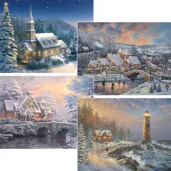 CeacoThomas Kinkade 4-1 Holiday Multi Pack Jigsaw Puzzle