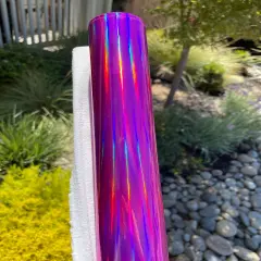 Hot Pink Holographic Vinyl