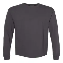 Comfort Colors&reg; Heavyweight Long Sleeve Crewneck T-Shirt Graphite
