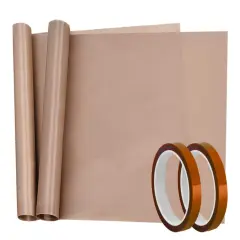 Heat Tape High Temp Tape and Teflon Sheet for Vinyl Heat Press, Sublimation Heat Resistant