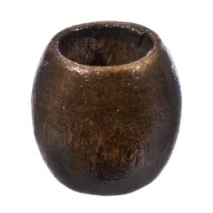 Kitcheniva 10mm Barrel Shaped Wooden Beads DIY Crafting 12 Pack Walnut