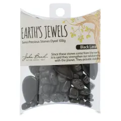 Earth's Jewels Lava Rock Natural Stone Bead Assortment