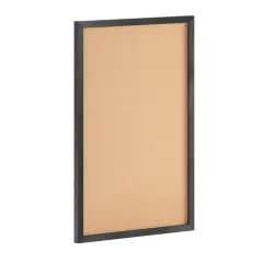 HBCY Creations Wall Mount Cork Board - Wooden Push Pins - Solid Pine Wood Frame - For Kitchen, Classrooms, Restaurant Menus and More!