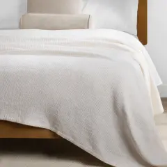 Nate Home by Nate Berkus Two-Tone Cotton Bed Blanket