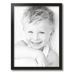 18x24" Modern Custom Poster Frame Raw edge black