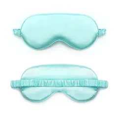 Kitcheniva Smooth Padded Double Sided Satin Travel Sleep Eye Mask Cover Light green