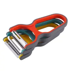 Kitcheniva Stainless Steel Swivel Peelers For Fruits & Vegetable Set of 3