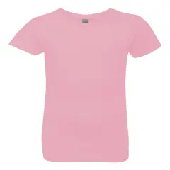 Next Level&reg; Girls&rsquo; Cotton Princess Crewneck Short Sleeve T-Shirt Light pink