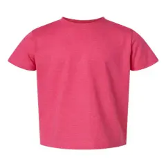 Rabbit Skins&reg; Toddler Fine Jersey Crewneck Short Sleeve Tee - 3321 Vintage hot pink