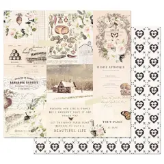 Prima Marketing Inc Scrapbooking - Spring Farmhouse Collection - 12"x12" Double Sided Paper with Foil Accents - Wander