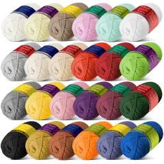 Hearth & Harbor Cotton Yarn Skeins Multicolor