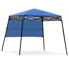 7 x 7 Feet Sland Adjustable Portable Canopy Tent with Backpack Blue