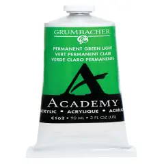 Grumbacher&reg; Academy&reg; Acrylic Paint Green Color Family Permanent Green Lt