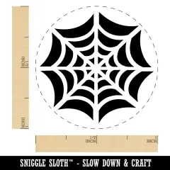 Elegant Spider Web Halloween Self-Inking Rubber Stamp Ink Stamper for Stamping Crafting Planners Purple