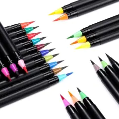 Set of 24 Soft Brush Watercolor Art Markers