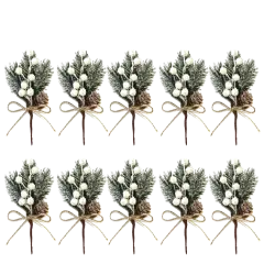 Kitcheniva Berry Branch Christmas Ornament 10 Pcs