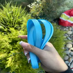 Aqua 1/2&rdquo; Seatbelt Webbing (by the yard)