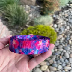 Jewel Geometric 1&rdquo; Seatbelt Webbing (by the yard)