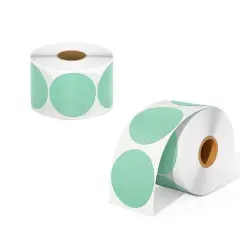 Kitcheniva 2 Rolls Thermal Labels Color Coding Stickers Green