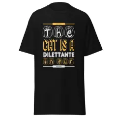 Cat is a dilettante Halloween t-shirt design