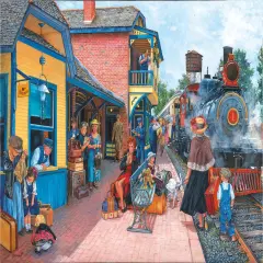 Sunsout Waiting at the Station 1000 pc Jigsaw Puzzle 44257