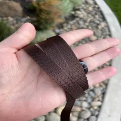 Brown 1/2&rdquo; Seatbelt Webbing (by the yard)