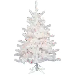 Vickerman 3Ft. Crystal White 186 Tips Christmas Tree 45 Warm White LED Lights