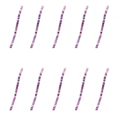 Kitcheniva 6mm Heishi Beads Clay Disc Flat Vinyl DIY Jewelry 10 Strands Burgundy & purple