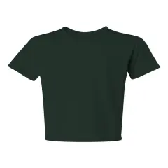 M&O&reg; Youth Gold Soft Touch Crewneck Short Sleeve T-Shirt Forest green