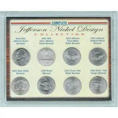 Complete Jefferson Nickel Design Collection