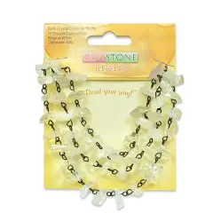 6 Packs of RockCrystal Chain with Chips - 18" Strand