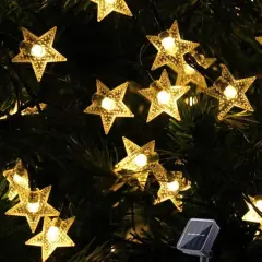 Solar Christmas Lights for Outdoor Patio Warm white