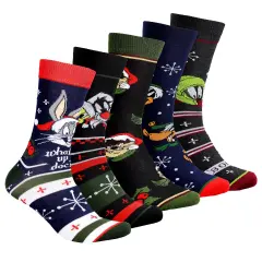 Looney Tunes Men's Holiday Crew Socks