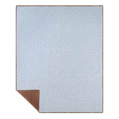 Circle Rings Blue Throw Blanket