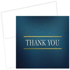Great Papers! Thank You Note Card and White Envelope, Medieval, 4.75" x 3.375"(folded), 50 count