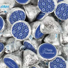 Hanukkah Candy Party Favors Chocolate Hershey's Kisses Bulk - Star of David