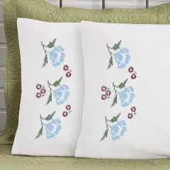 HerrschnersWinona Pillowcase Pair Stamped Embroidery Multi