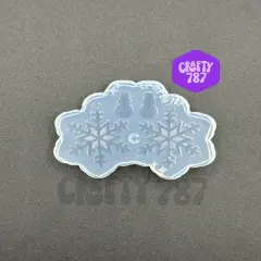 Snow Flake Dangle Earring Silicone Mold (small version) (C15)
