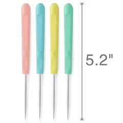 4 Pieces Sugar Stir Needle Scriber Needle Cookie Decorating Supplies Tool 5.2 Inches