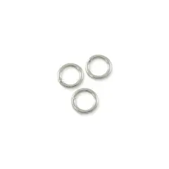 JewelrySupply Jump Ring - Closed 6mm Silver Plated (10-Pcs)