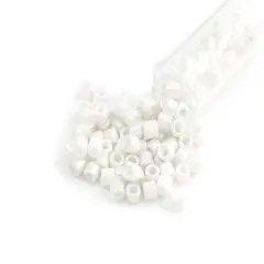 Miyuki Delica Seed Bead 8/0 Opaque White AB