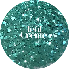 Polyester Glitter - Teal Cr&egrave;me by Glitter Heart Co.&trade;