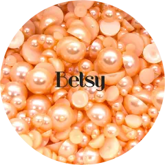 Flatback Resin Pearl Mix - Betsy by Glitter Heart Co.&trade;