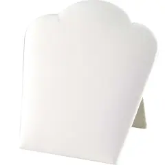 Necklace Display Short White Leatherette