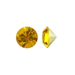 Preciosa Crystal Maxima Chaton 5.25mm (SS24) Topaz (Package of 50)