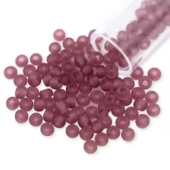 Miyuki Round Rocaille Seed Bead 8/0 Transparent Frosted Lilac