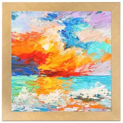 ArtToFrames 22x30 Inch Picture Frame, This 1.25 Inch Custom MDF Poster Frame is Available in Multiple Colors, Great for Your Art or Photos - Comes with Regular Acrylic andFoam Backing 3/16 inch (V-FRBW26-22x30)