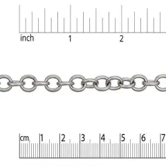 7x9mmm Surgical Stainless Steel Cable Chain (Priced Per Foot)